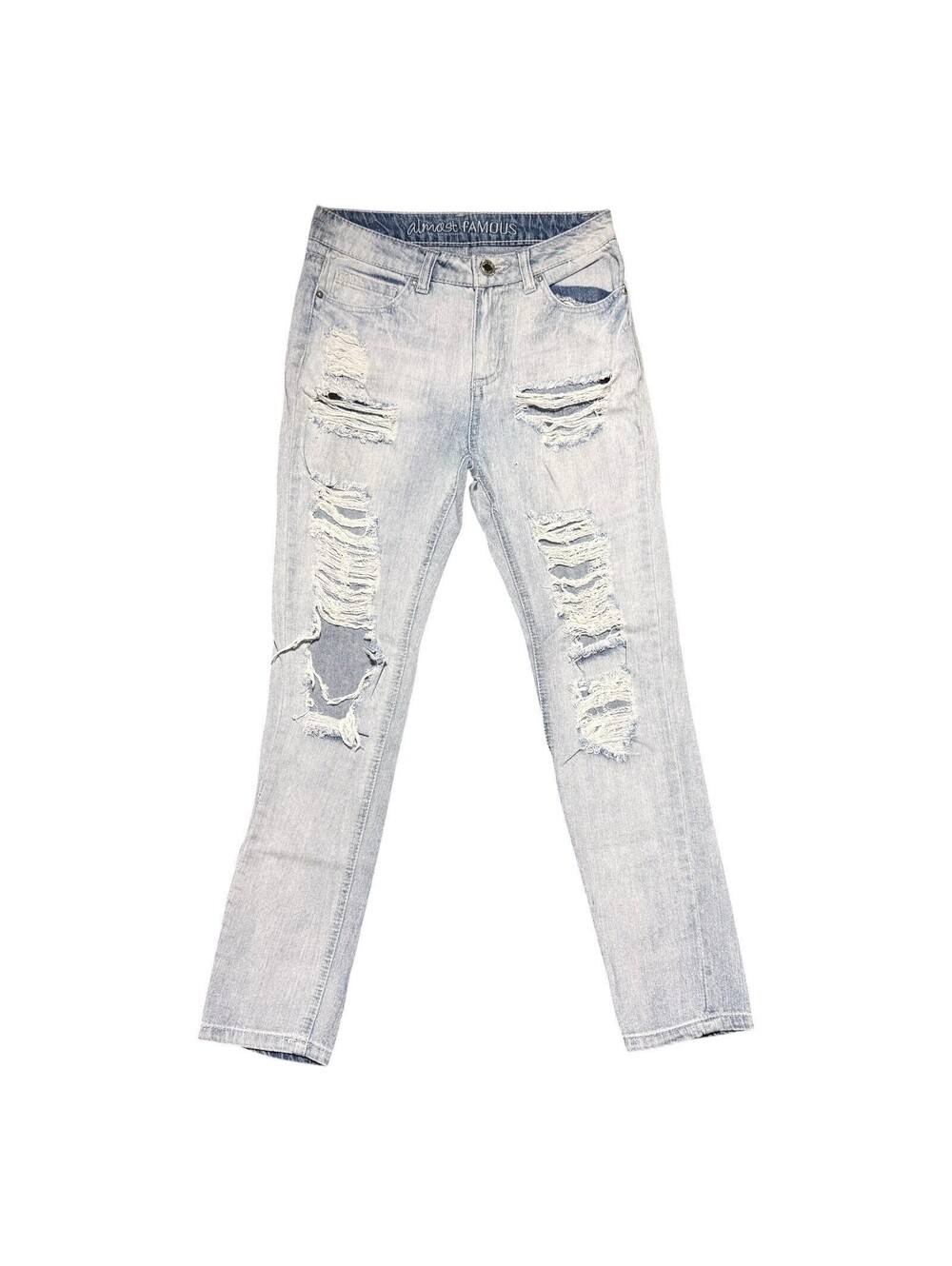 Almost Famous Distressed Skinny Jeans 27x26 Women’s